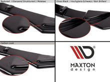 Laden Sie das Bild in den Galerie-Viewer, Maxton Design Heck Ansatz Flaps Diffusor V.1 für BMW 4er Gran Coupe M-Paket G26 schwarz Hochglanz