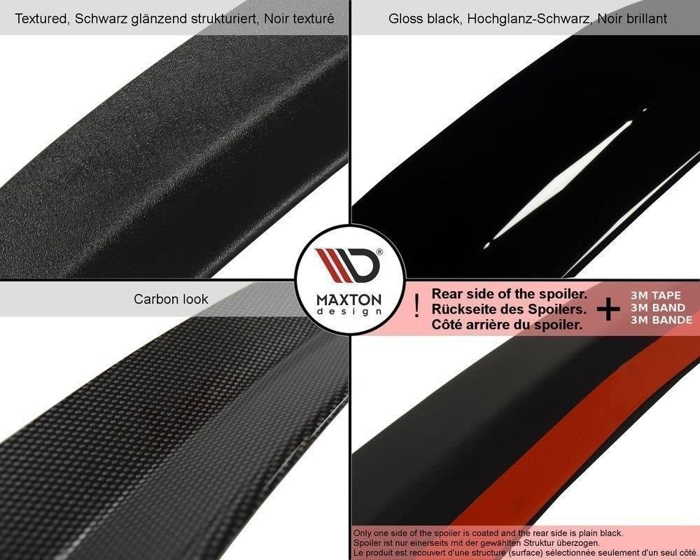 Maxton Design Spoiler CAP passend für AUDI A7 S-LINE (FACELIFT) schwarz Hochglanz
