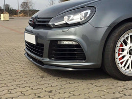 Maxton Design Front Ansatz passend für VW GOLF 6 schwarz Hochglanz