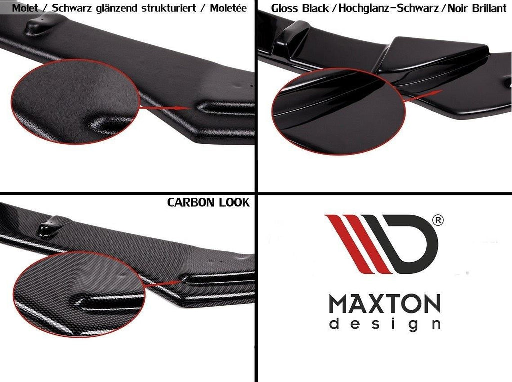 Maxton Design Diffusor Heck Ansatz passend für Ford Fiesta ST Mk7 FL schwarz Hochglanz