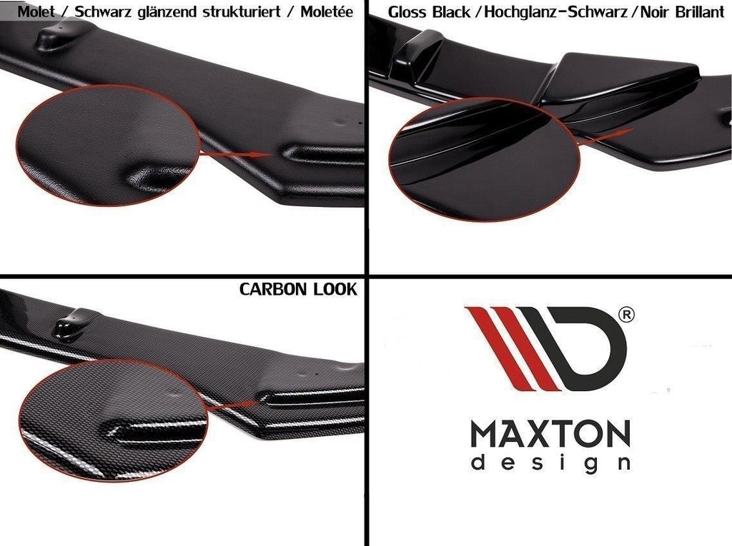 Maxton Design Diffusor Heck Ansatz passend für Mercedes CLS C219 55AMG schwarz Hochglanz