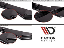 Laden Sie das Bild in den Galerie-Viewer, Maxton Design Mittlerer Diffusor Heck Ansatz passend für Audi S6 C7 Avant  schwarz Hochglanz