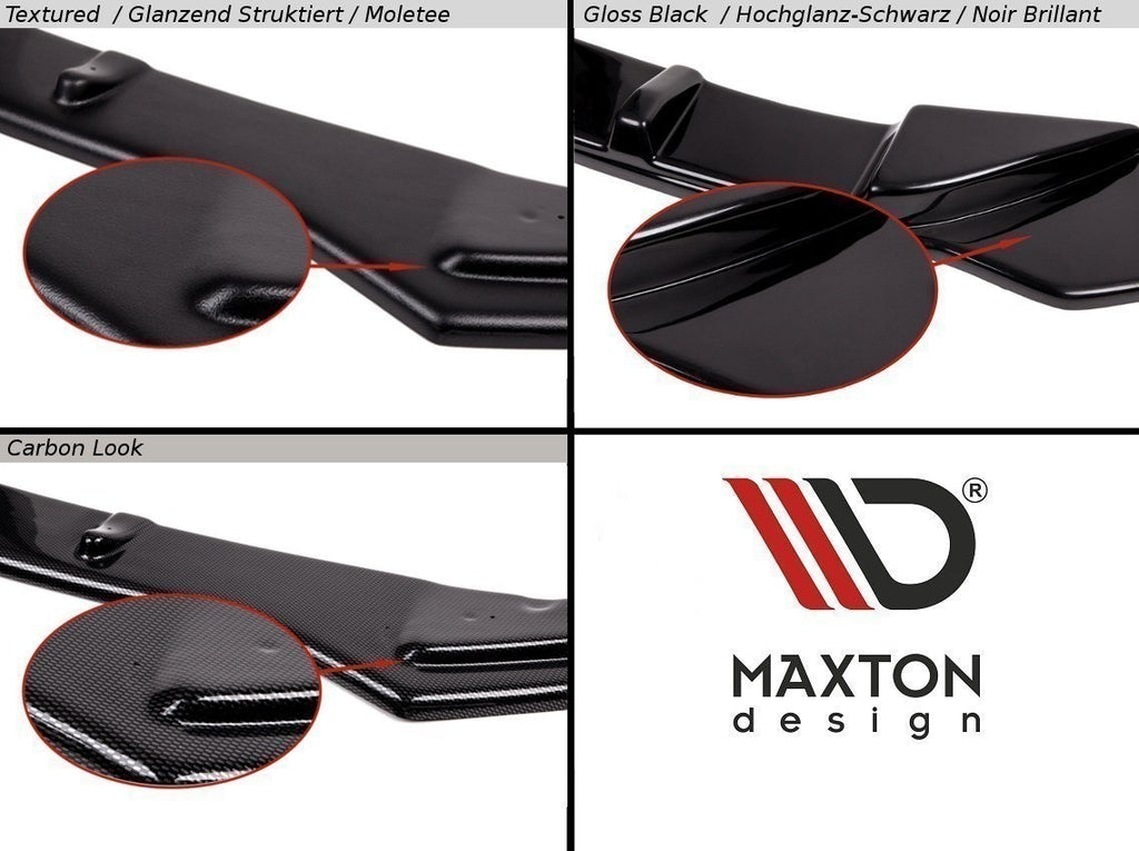 Maxton Design Seitenschweller Ansatz passend für Ford Focus ST / ST-Line Mk3 / Mk3 FL Hatchback / Kombi schwarz Hochglanz
