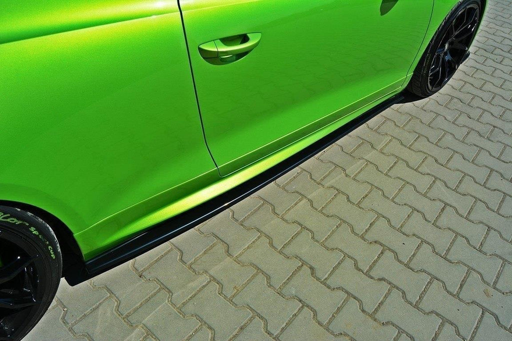 Maxton Design Seitenschweller Ansatz passend für VW SCIROCCO R schwarz Hochglanz