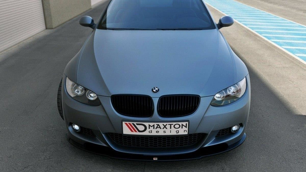 Maxton Design Front Ansatz passend für BMW 3er E92 M Paket schwarz Hochglanz