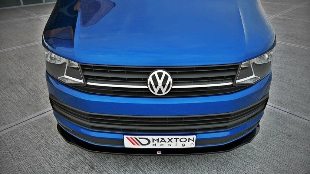 Maxton Design Front Ansatz passend für V.2 Volkswagen T6  schwarz Hochglanz