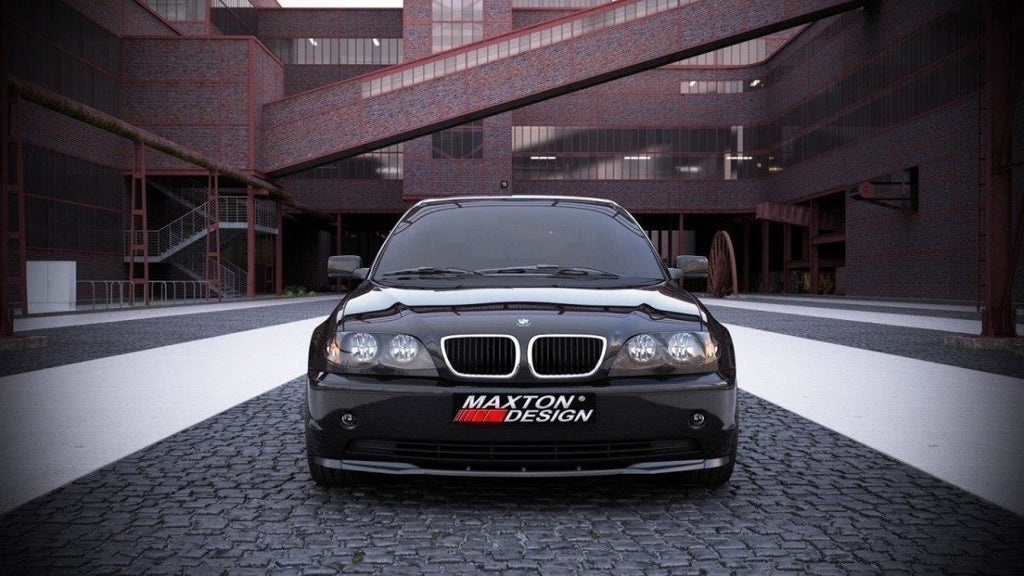 Maxton Design Front Ansatz passend für BMW 3er E46 LIMOUSINE Facelift schwarz Hochglanz