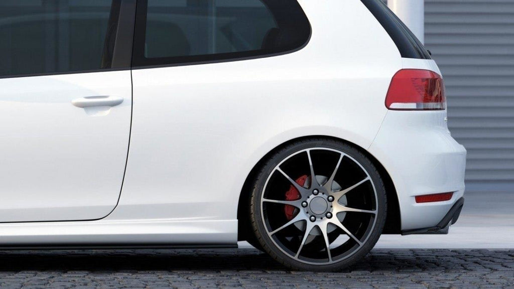 Maxton Design Heck Ansatz Flaps Diffusor passend für VW GOLF 6 GTI 35TH schwarz Hochglanz