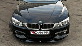 Maxton Design Front Ansatz passend für v.2 BMW 4er F32 M Paket (GTS-look) schwarz Hochglanz