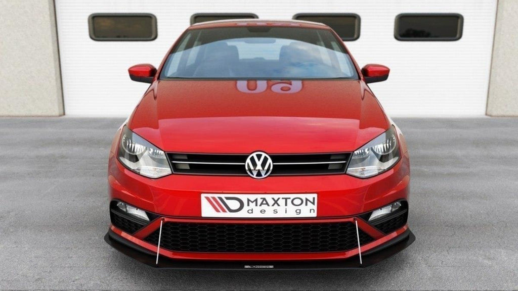 Maxton Design Racing Front Ansatz passend für passend für VW POLO MK5 GTI FL