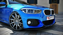 Maxton Design Front Ansatz passend für V.1 BMW 1er F20/F21 M-Power FACELIFT schwarz Hochglanz