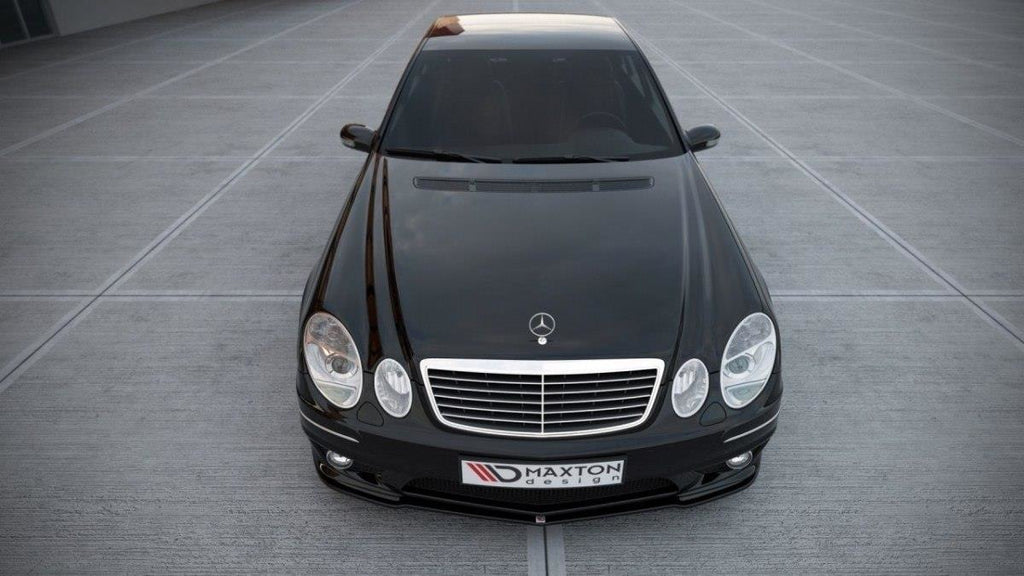 Maxton Design Front Ansatz passend für MERCEDES E W211 AMG FACELIFT schwarz Hochglanz