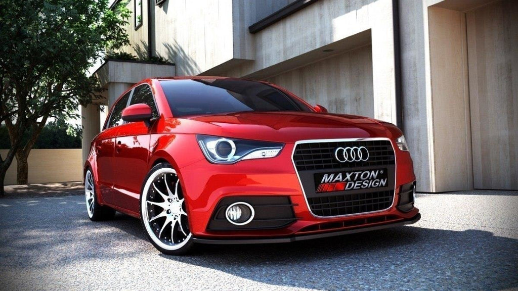 Maxton Design Front Ansatz passend für Audi A1 8X schwarz Hochglanz