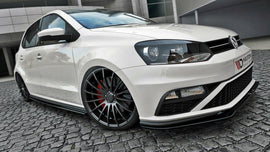 Maxton Design Front Ansatz passend für v.2 VW POLO MK5 GTI Facelift schwarz Hochglanz