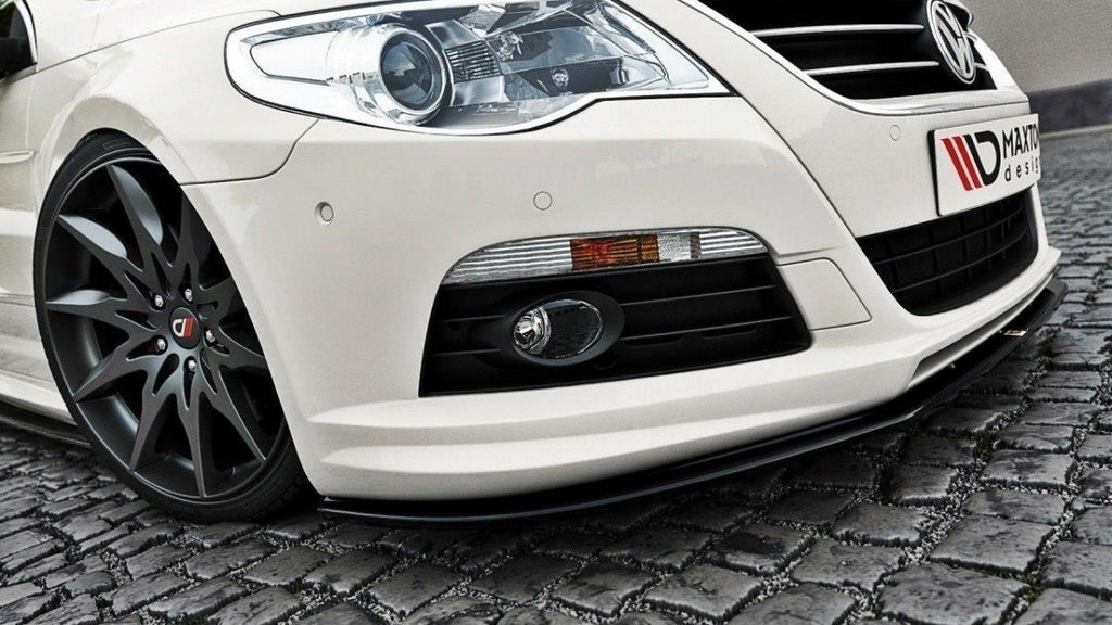 Maxton Design Front Ansatz passend für VW Passat CC R36 RLINE (vor Facelift) schwarz Hochglanz