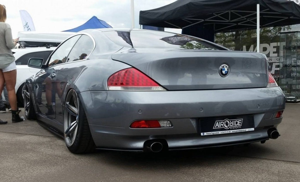 Maxton Design Mittlerer Diffusor Heck Ansatz passend für passend für BMW 6er E63 / E64 vor FL schwarz Hochglanz schwarz Hochglanz