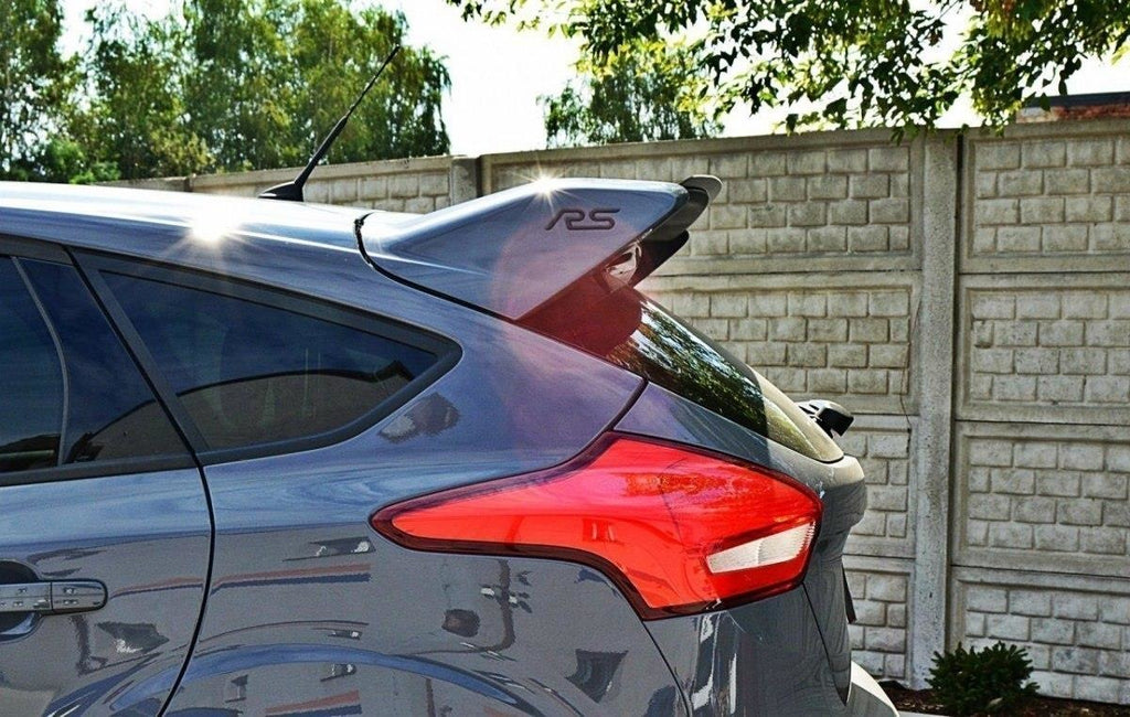 Maxton Design Spoiler CAP passend für V.1 Ford Focus RS Mk3  schwarz Hochglanz
