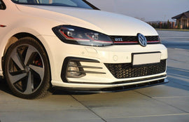Maxton Design Front Ansatz passend für VW GOLF 7 GTI FACELIFT V.1 schwarz Hochglanz