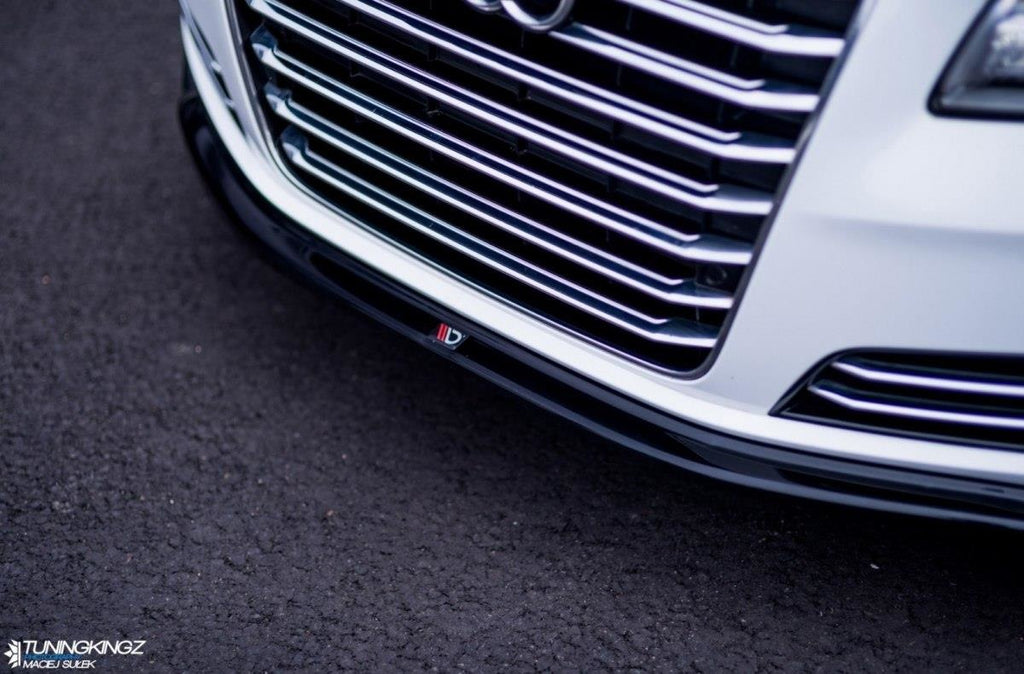 Maxton Design Front Ansatz passend für V.1 Audi A8 D4 schwarz Hochglanz