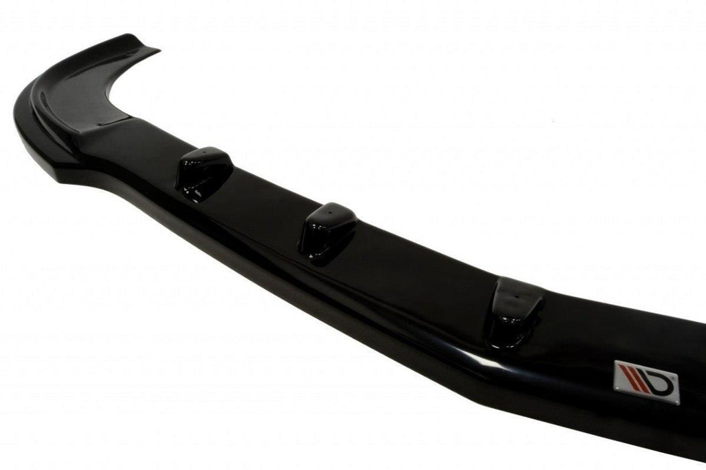 Maxton Design Front Ansatz passend für MERCEDES CLK W209 (FÜR ME-CLK-209-AMG204-F1 STOßSTANGE) schwarz Hochglanz