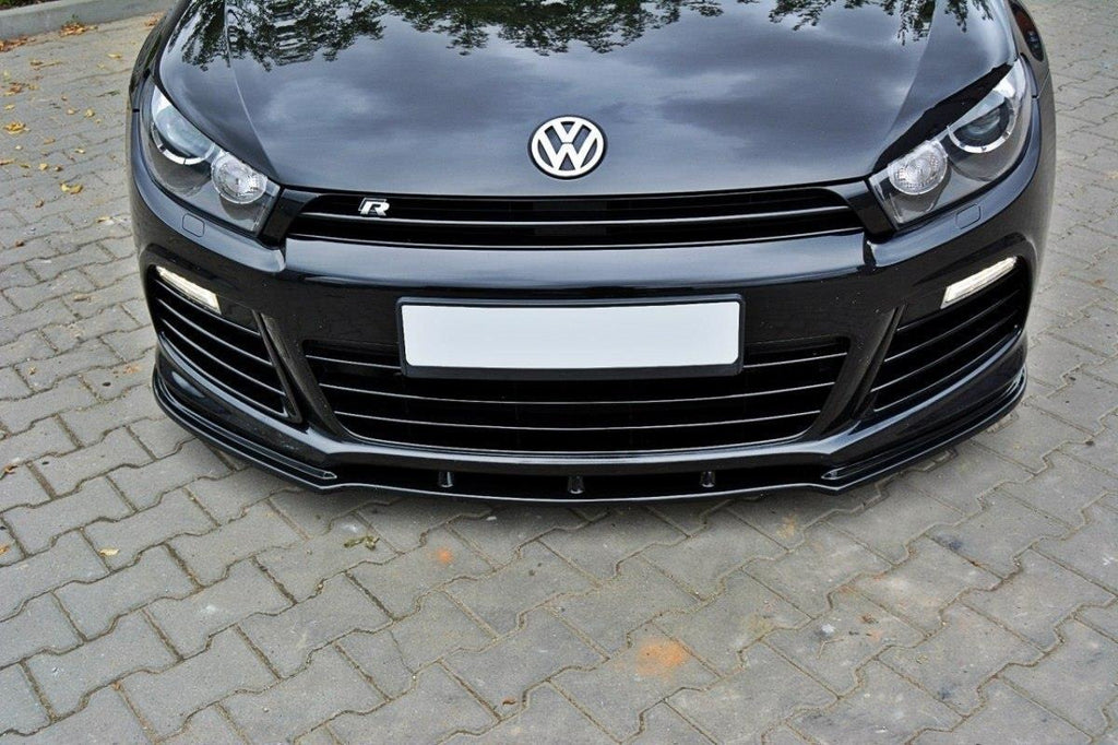 Maxton Design Front Ansatz passend für VW SCIROCCO R schwarz Hochglanz
