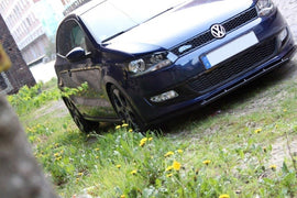 Maxton Design Front Ansatz passend für VW POLO MKV schwarz Hochglanz