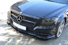 Laden Sie das Bild in den Galerie-Viewer, Maxton Design Front Ansatz passend für MERCEDES CLS C218 AMG LINE schwarz Hochglanz
