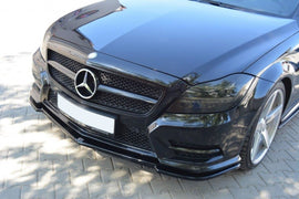 Maxton Design Front Ansatz passend für MERCEDES CLS C218 AMG LINE schwarz Hochglanz
