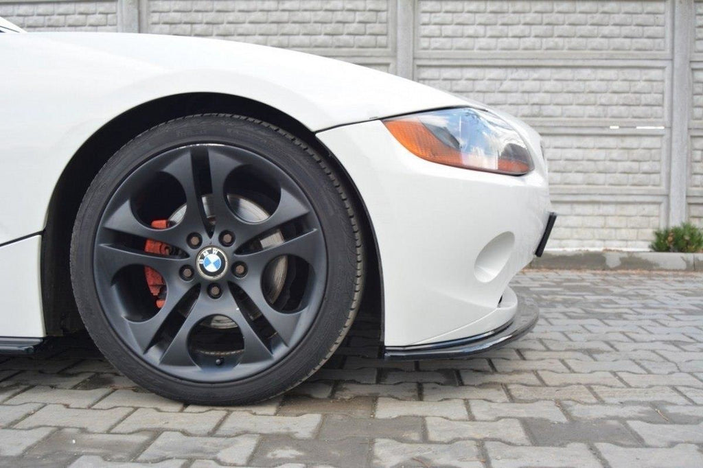 Maxton Design Front Ansatz passend für v.2 BMW Z4 E85 vor Facelift schwarz Hochglanz