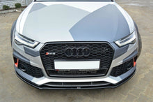 Laden Sie das Bild in den Galerie-Viewer, Maxton Design Front Ansatz passend für V.1 Audi RS6 C7 / C7 FL schwarz Hochglanz