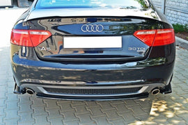 Maxton Design Heck Ansatz Flaps Diffusor passend für AUDI A5 S-LINE schwarz Hochglanz