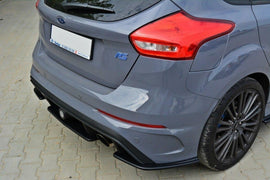 Maxton Design Mittlerer Diffusor Heck Ansatz passend für Ford Focus RS Mk3 schwarz Hochglanz