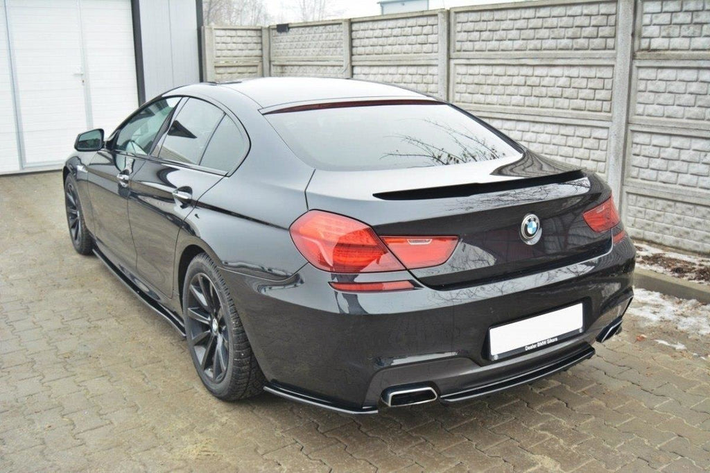 Maxton Design Spoiler CAP passend für BMW 6er Gran Coupe M Paket schwarz Hochglanz