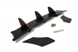 Maxton Design Diffusor Heck Ansatz passend für Heckschürze & Flaps passend für VW GOLF 6 GTI / 35TH