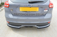 Laden Sie das Bild in den Galerie-Viewer, Maxton Design Heck Ansatz Flaps Diffusor passend für passend für Ford Focus ST Mk3 FL schwarz Hochglanz