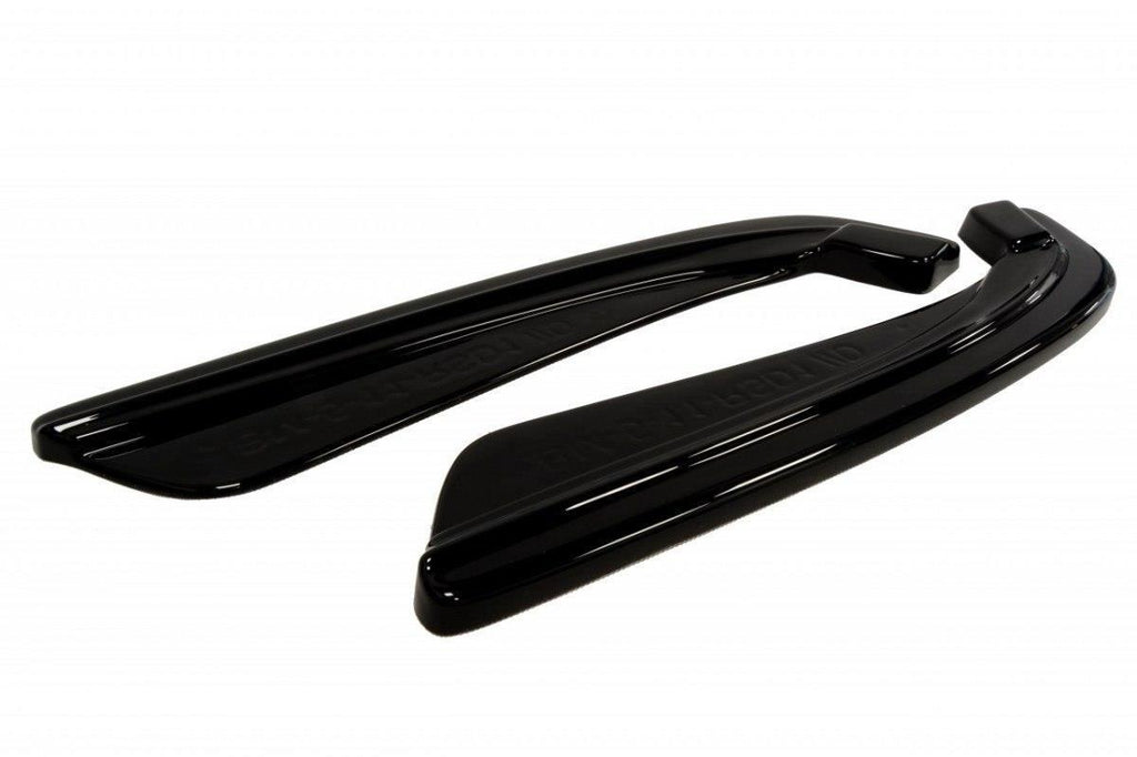 Maxton Design Heck Ansatz Flaps Diffusor passend für BMW 5er F11 M Paket (mit zwei Einzel Endstücken) schwarz Hochglanz