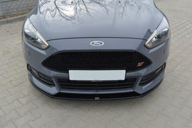 Maxton Design Front Ansatz passend für V.2 Ford Focus ST Mk3 FL schwarz Hochglanz