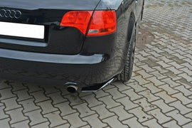 Maxton Design Heck Ansatz Flaps Diffusor passend für AUDI A4 B7 schwarz Hochglanz