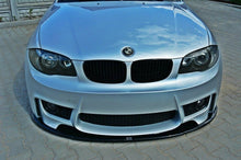 Laden Sie das Bild in den Galerie-Viewer, Maxton Design Front Ansatz passend für BMW 1er E87 M-Design schwarz Hochglanz