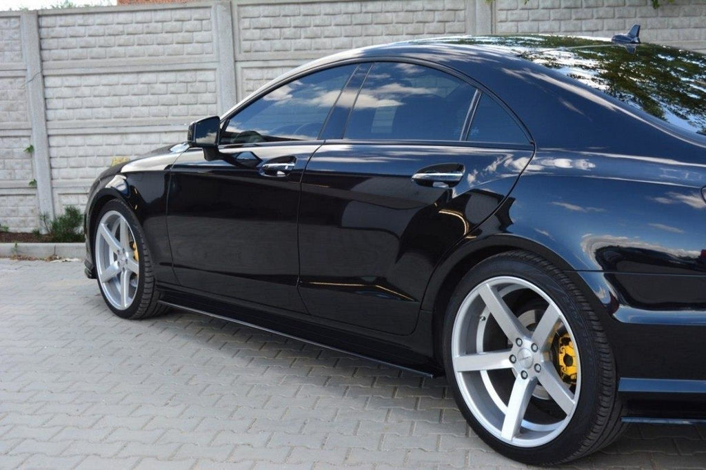 Maxton Design Seitenschweller Ansatz passend für MERCEDES CLS C218 AMG LINE schwarz Hochglanz