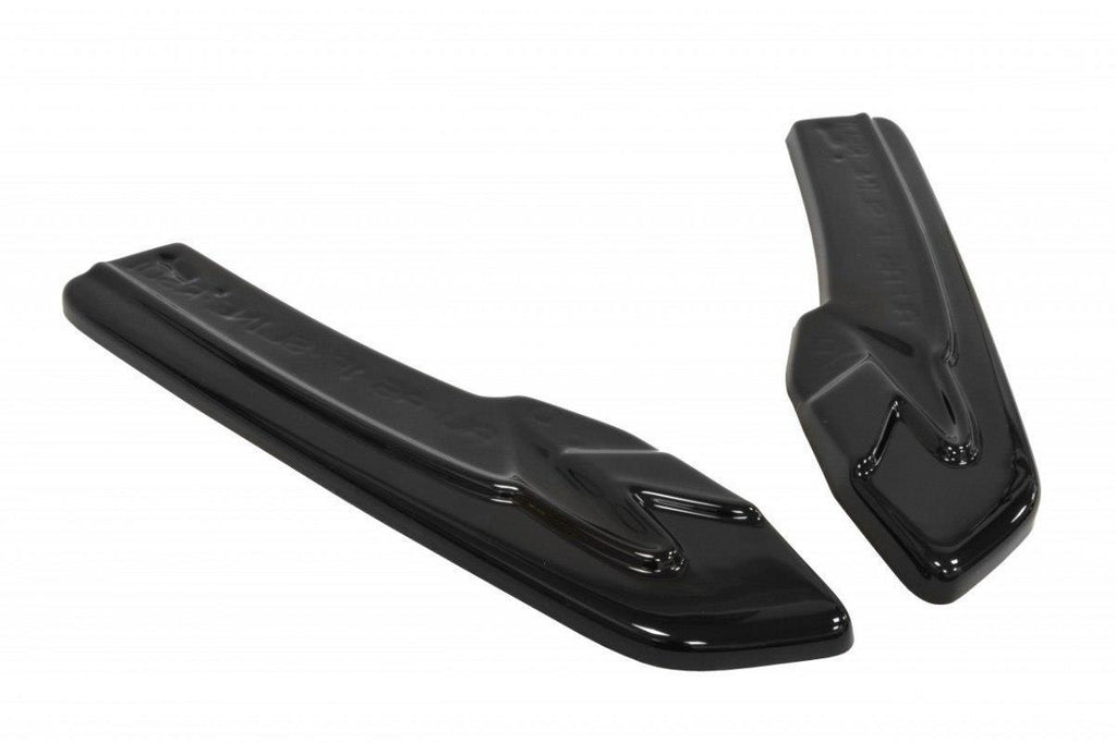 Maxton Design Heck Ansatz Flaps Diffusor passend für AUDI A5 S-LINE Facelift schwarz Hochglanz