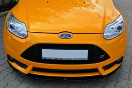 Maxton Design Front Ansatz passend für V.2 Ford Focus ST Mk3 schwarz Hochglanz