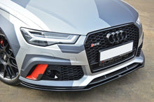 Laden Sie das Bild in den Galerie-Viewer, Maxton Design Front Ansatz passend für V.1 Audi RS6 C7 / C7 FL schwarz Hochglanz