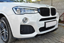 Laden Sie das Bild in den Galerie-Viewer, Maxton Design Front Ansatz passend für BMW X4 M Paket schwarz Hochglanz