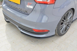 Maxton Design Heck Ansatz Flaps Diffusor passend für passend für Ford Focus ST Mk3 FL schwarz Hochglanz