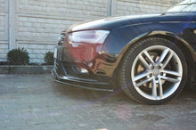 Laden Sie das Bild in den Galerie-Viewer, Maxton Design Front Diffuser V.1 Audi A4 B8 FL schwarz Hochglanz