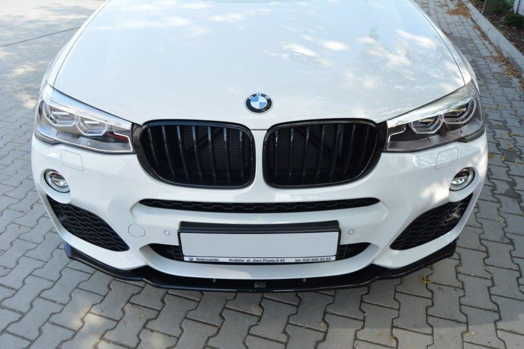 Maxton Design Front Ansatz passend für BMW X4 M Paket schwarz Hochglanz