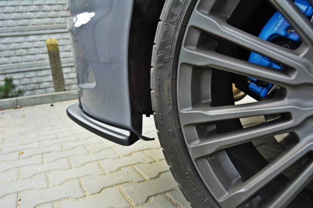 Maxton Design Heck Ansatz Flaps Diffusor passend für passend für Ford Focus RS Mk3 schwarz Hochglanz