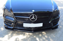 Laden Sie das Bild in den Galerie-Viewer, Maxton Design Front Ansatz passend für MERCEDES CLS C218 AMG LINE schwarz Hochglanz