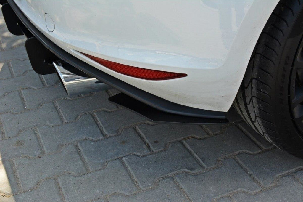 Maxton Design Diffusor Heck Ansatz passend für Heckschürze & Flaps passend für VW GOLF 7 GTI